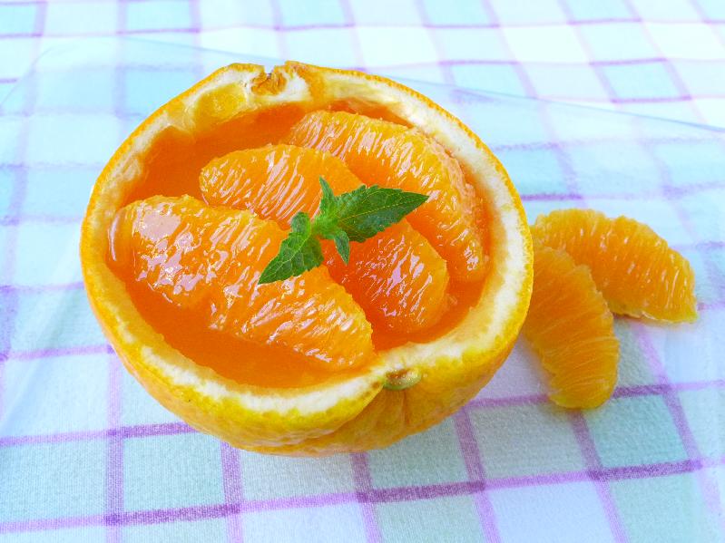 オレンジカップゼリーの画像