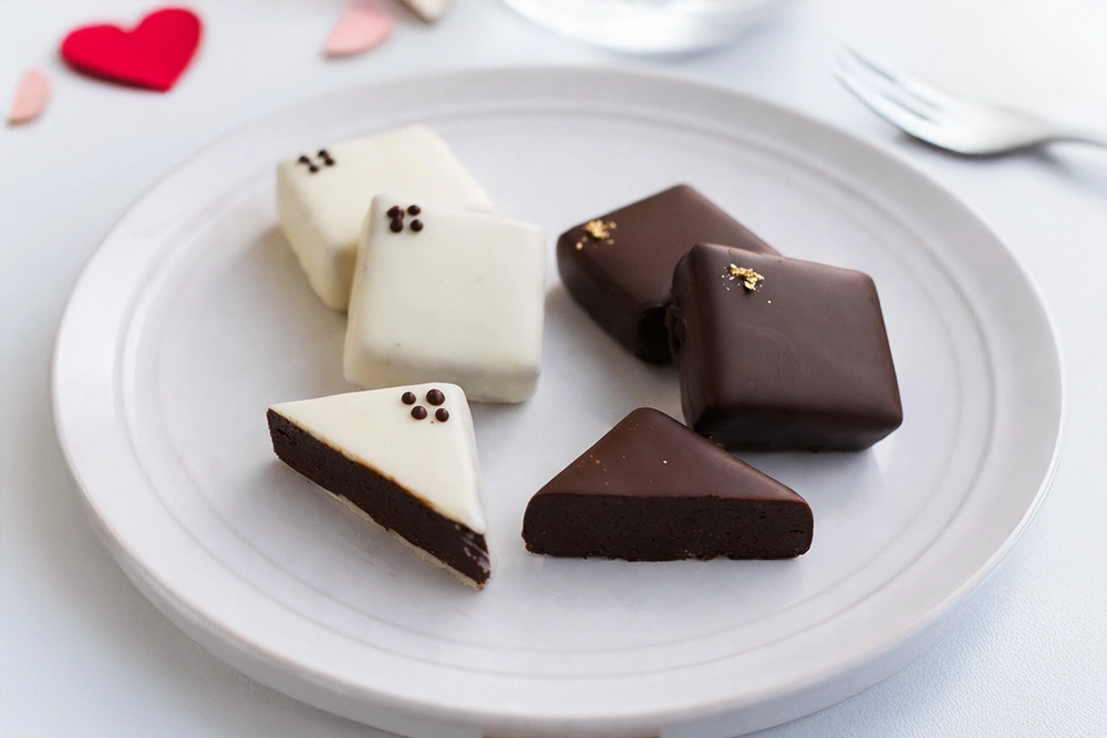 2種類のボンボンショコラの画像