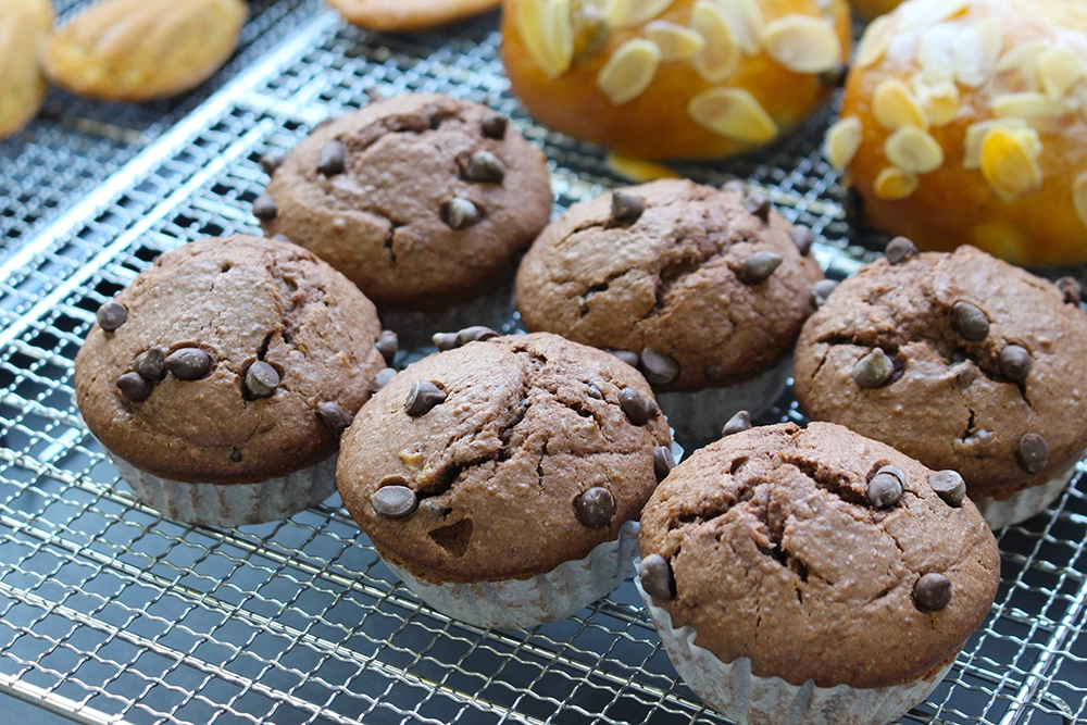 ライ麦入りバナナチョコマフインの画像