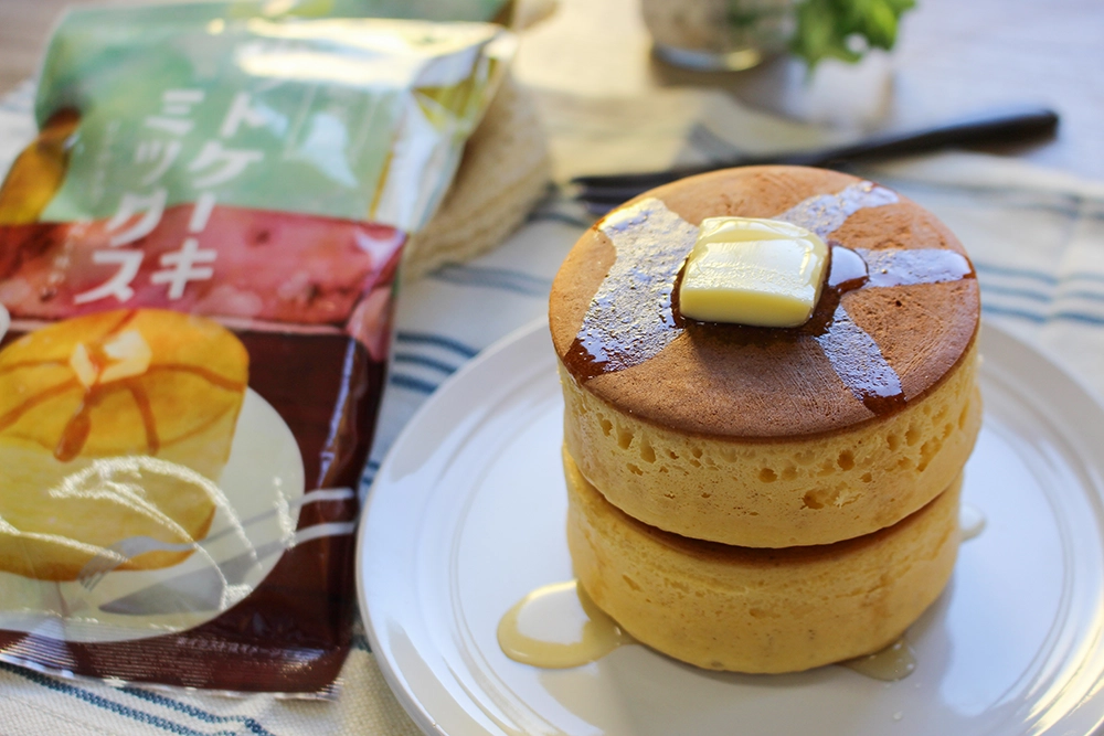 純喫茶風ホットケーキミックスで作るホットケーキの画像