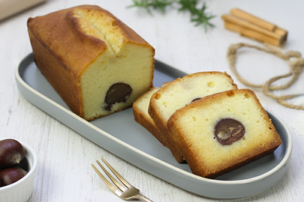 大人のマロン入りブランデーケーキの画像
