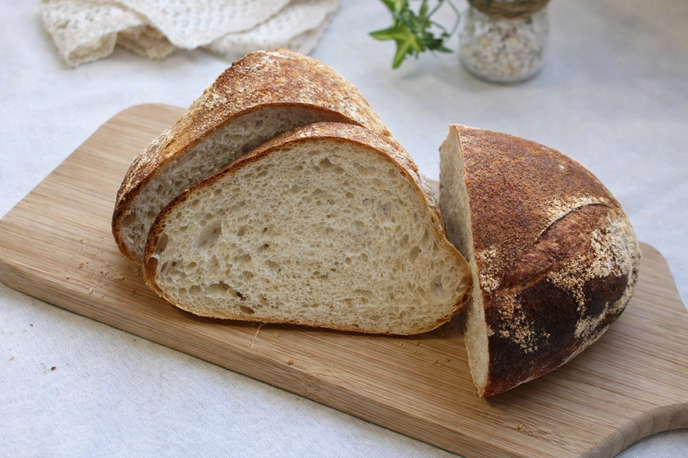 捏ねずに作るカンパーニュ｜オーバーナイトで風味豊かな仕上がりの画像