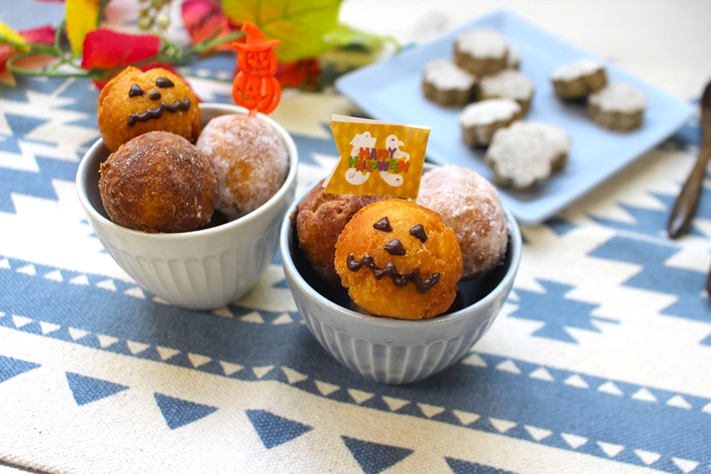 ホットケーキミックスでかぼちゃドーナツの画像
