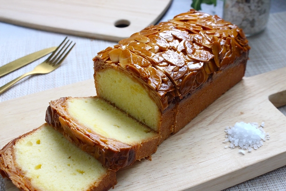 暑い夏に塩スイーツ!塩フロランタンケーキの画像