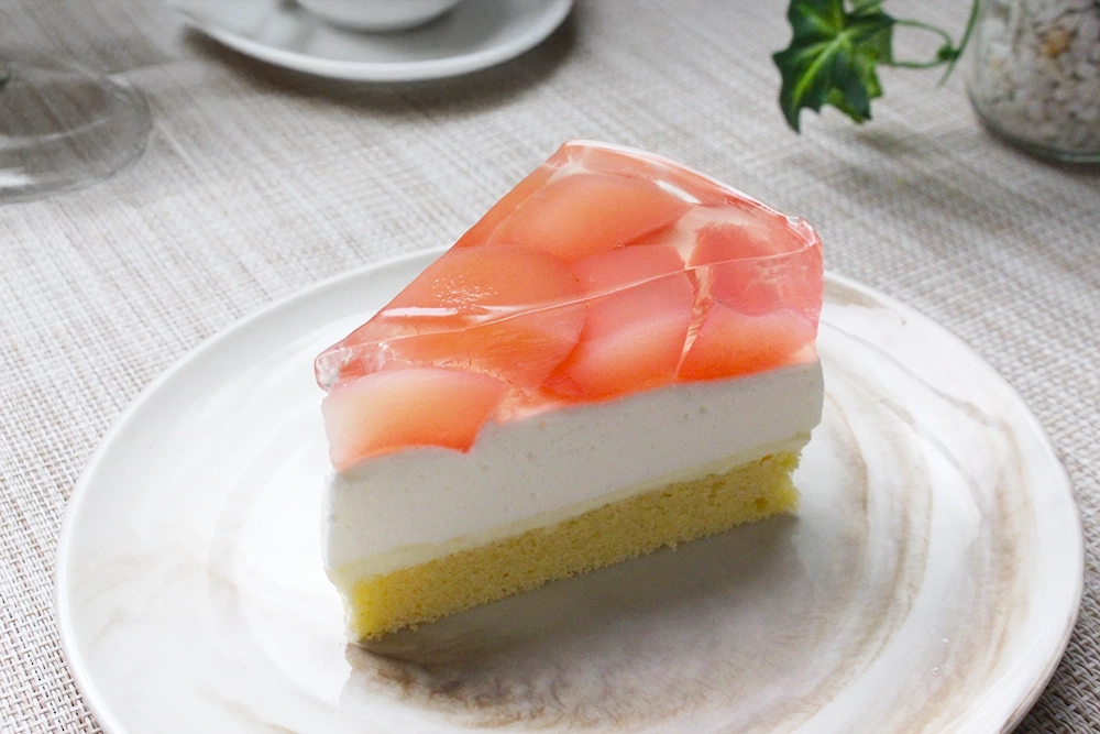 スタバ風＊ピーチ＆ミルクケーキの画像