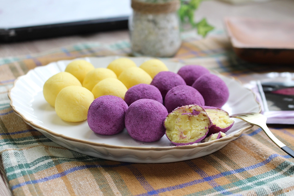 バニラアイスで簡単スイートポテトボールの画像