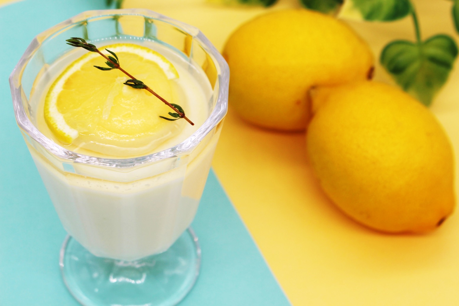 メロン香るレモンパンナコッタの画像