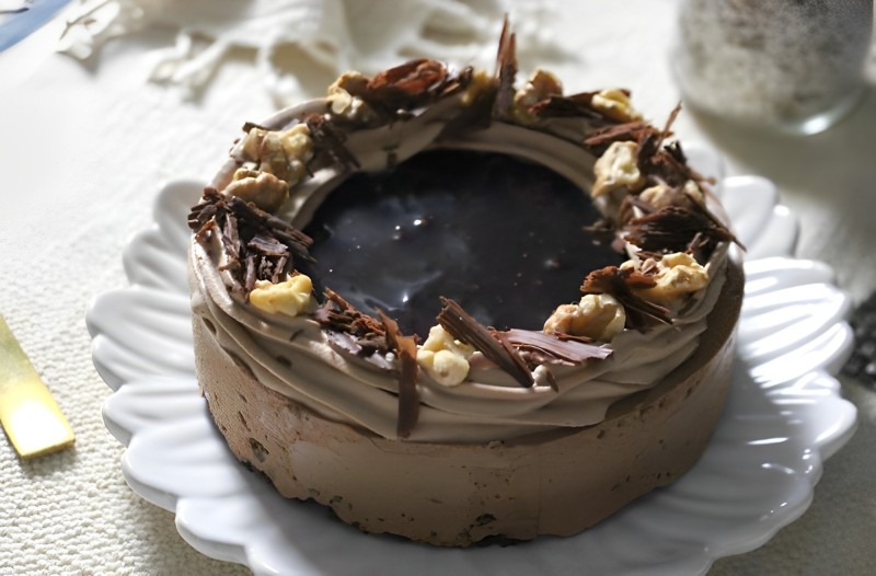 【スタバ再現】ザクザククラムのチョコレートムースケーキの画像