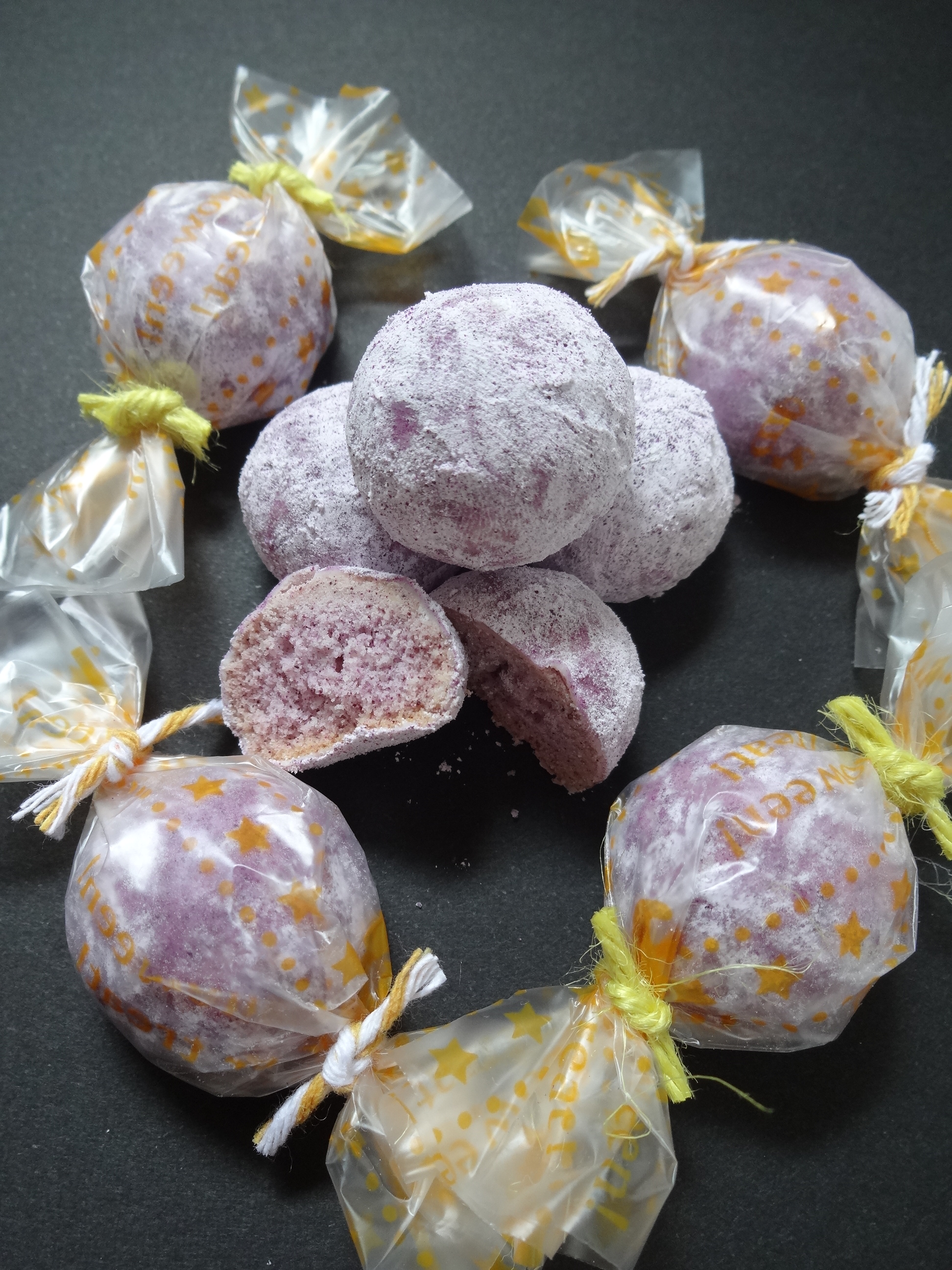 紫イモのコロコロキャンディークッキーの画像