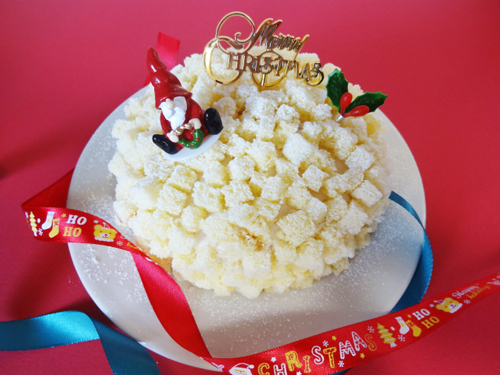 ミモザ風クリスマスケーキの画像
