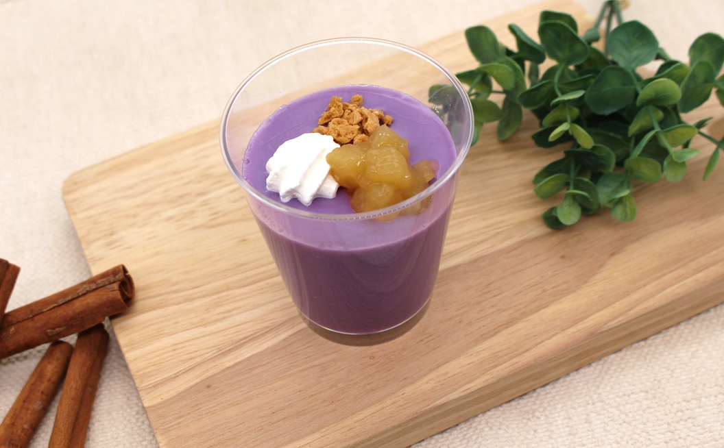 紫芋のプリンの画像